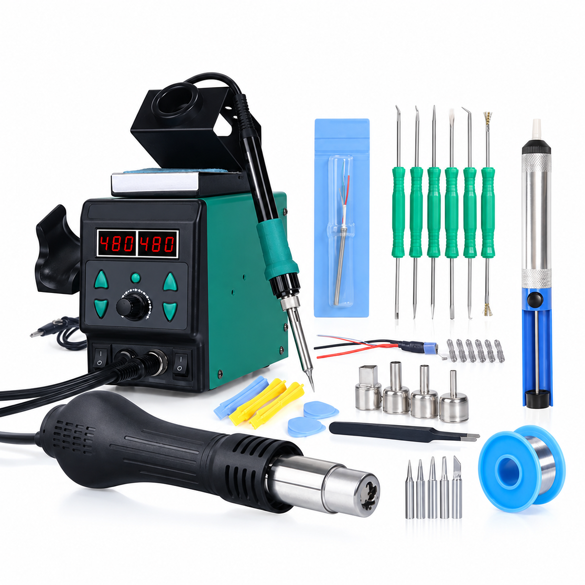 8786D-I Soldering and Hot-Air Rework Station