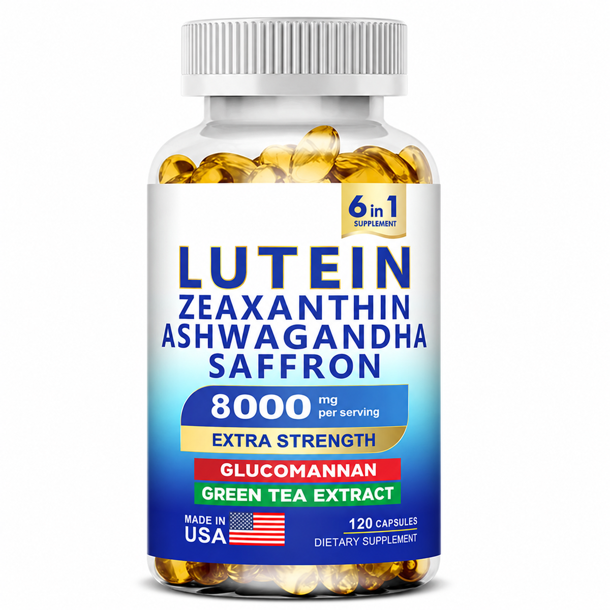 Lutein and Zeaxanthin Supplement Capsules