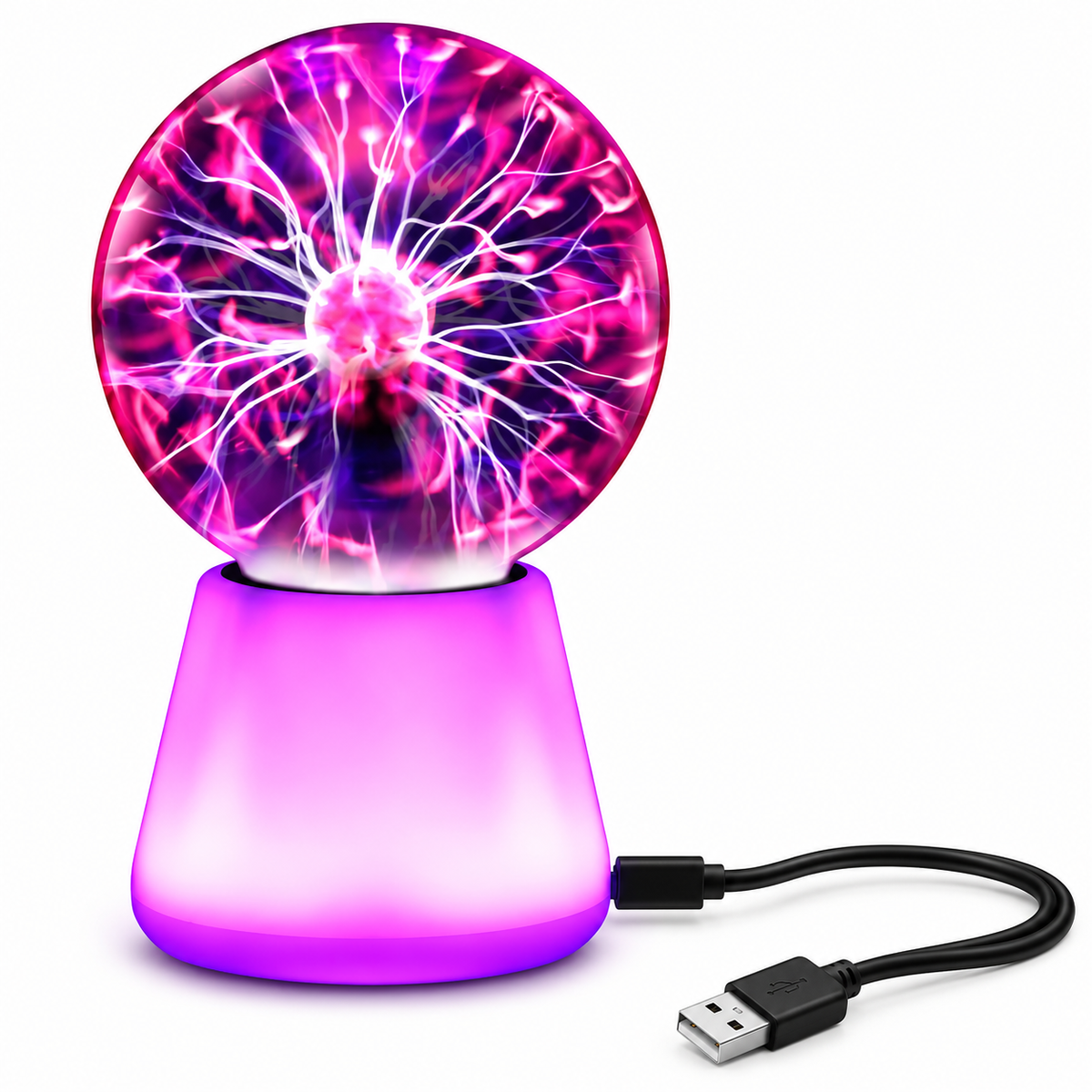Touch-Responsive Plasma Ball Ambient Lamp