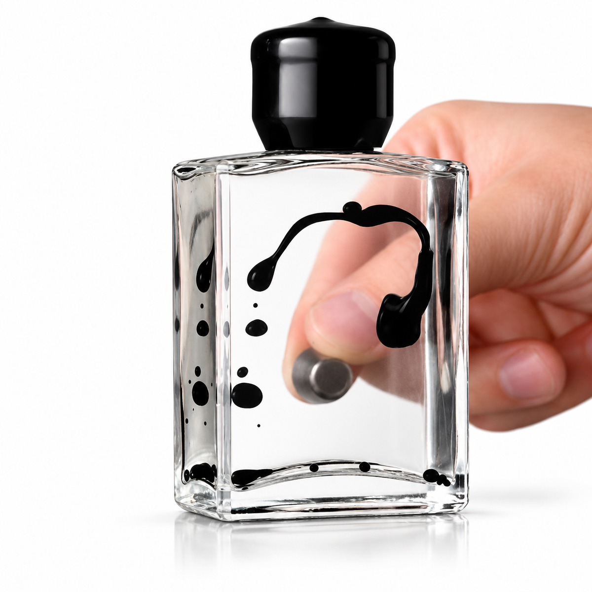 Ferrofluid Magnetic Liquid Display with Two Magnets