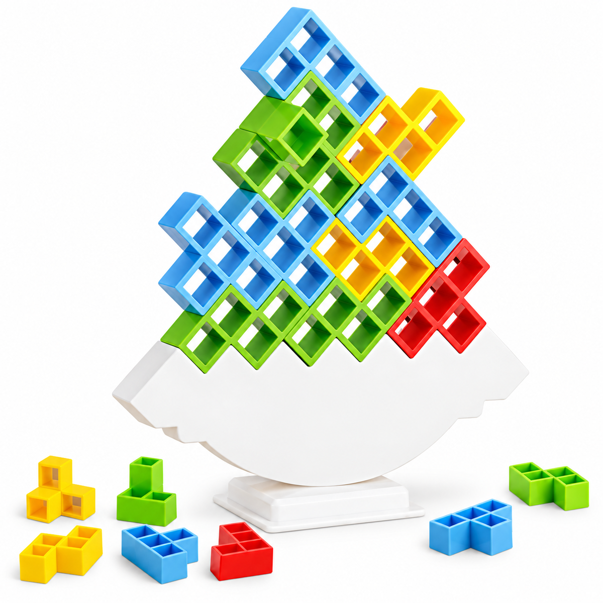 Balance Stacking Tower Game - Piece Count Options