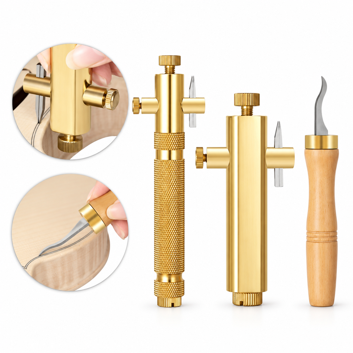 Purfling Groove and Cleanup Tools for Violin and Cello