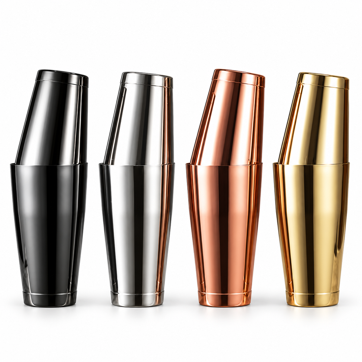 Two-Piece Stainless Steel Cocktail Shaker - 550/750 ml