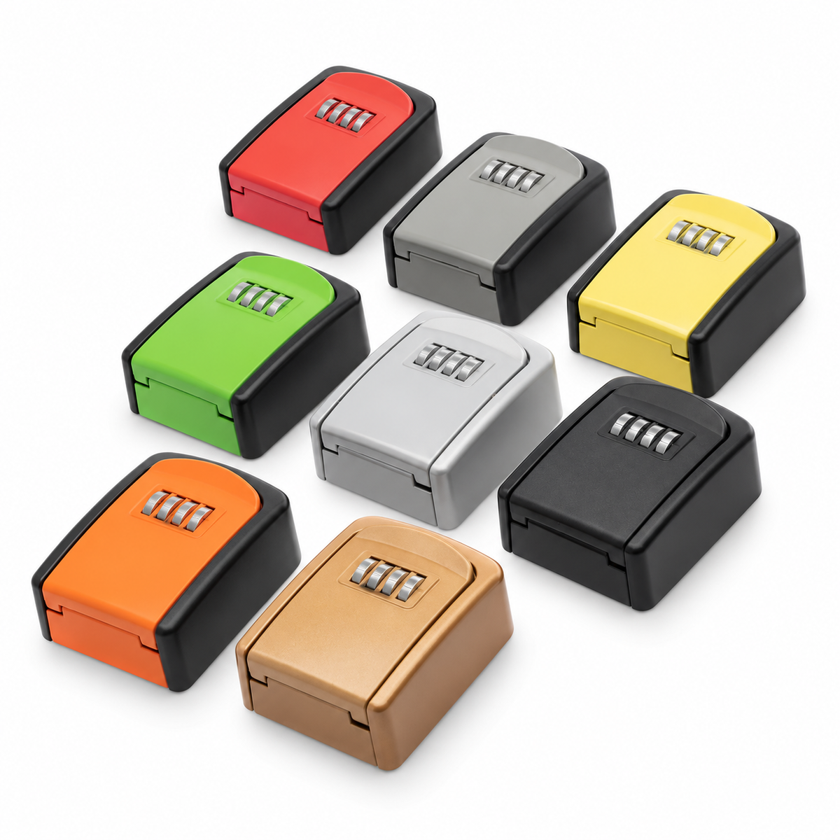 Wall-Mounted Four-Digit Combination Key Lockbox