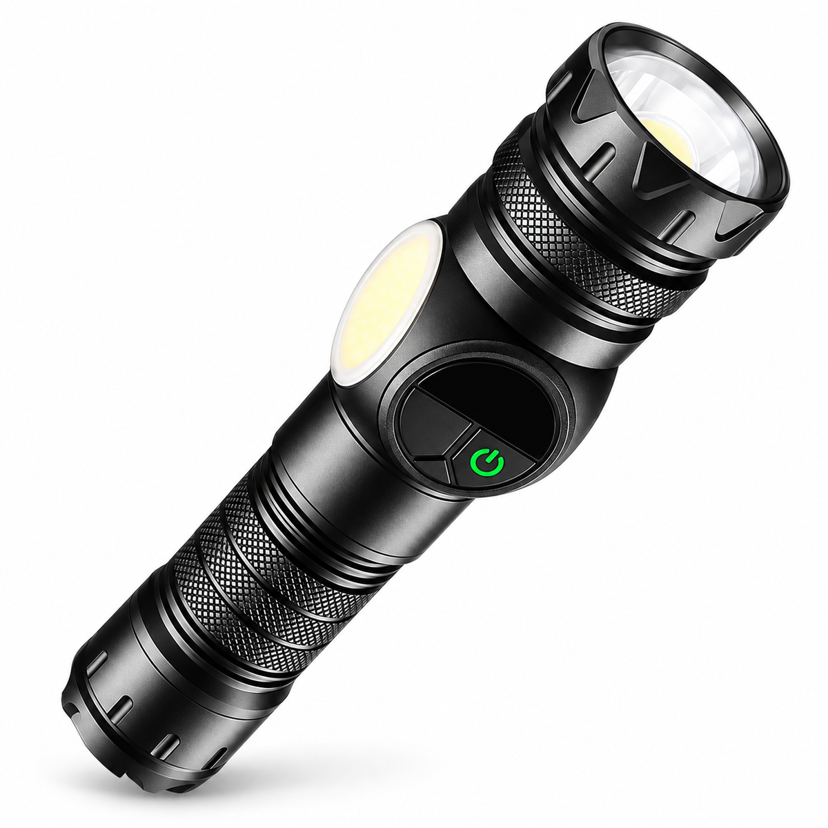 Rechargeable Zoom Torch with COB Side Light