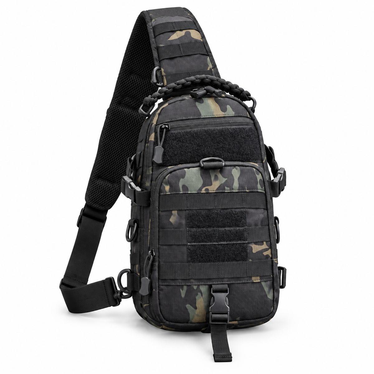 Nylon Sling Bag with MOLLE Attachment