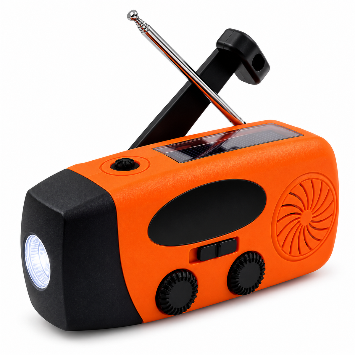Hand-Crank and Solar AM/FM Radio