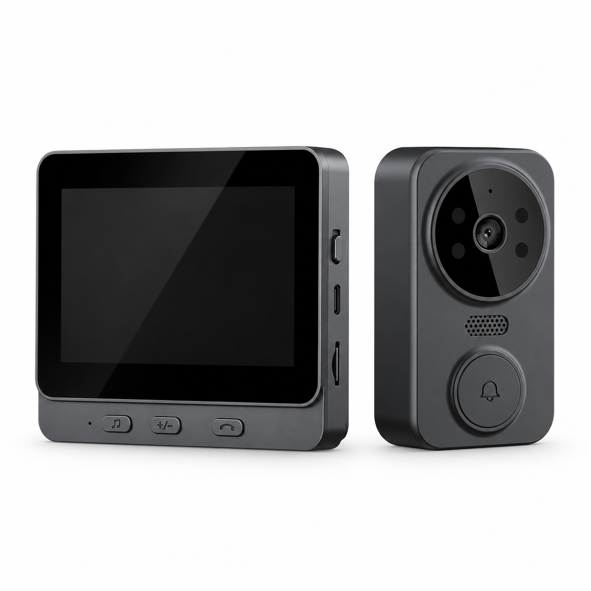 Wireless Video Doorbell with 4.3-Inch Monitor
