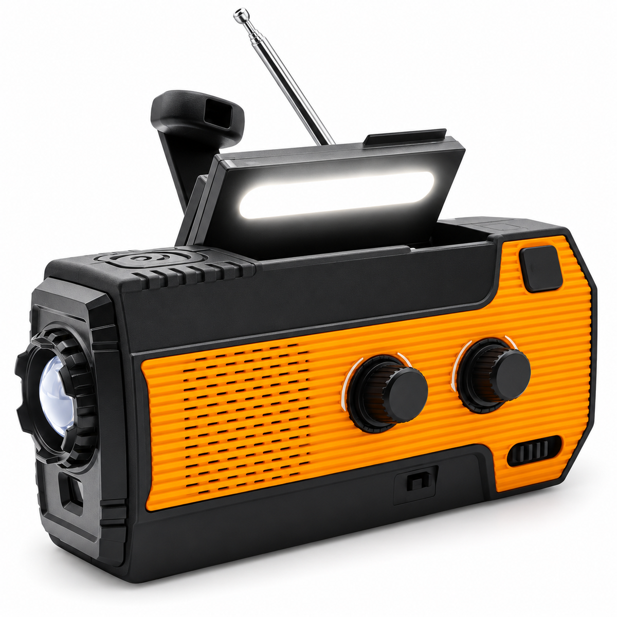 AM/FM Radio with Solar and Hand-Crank Charging