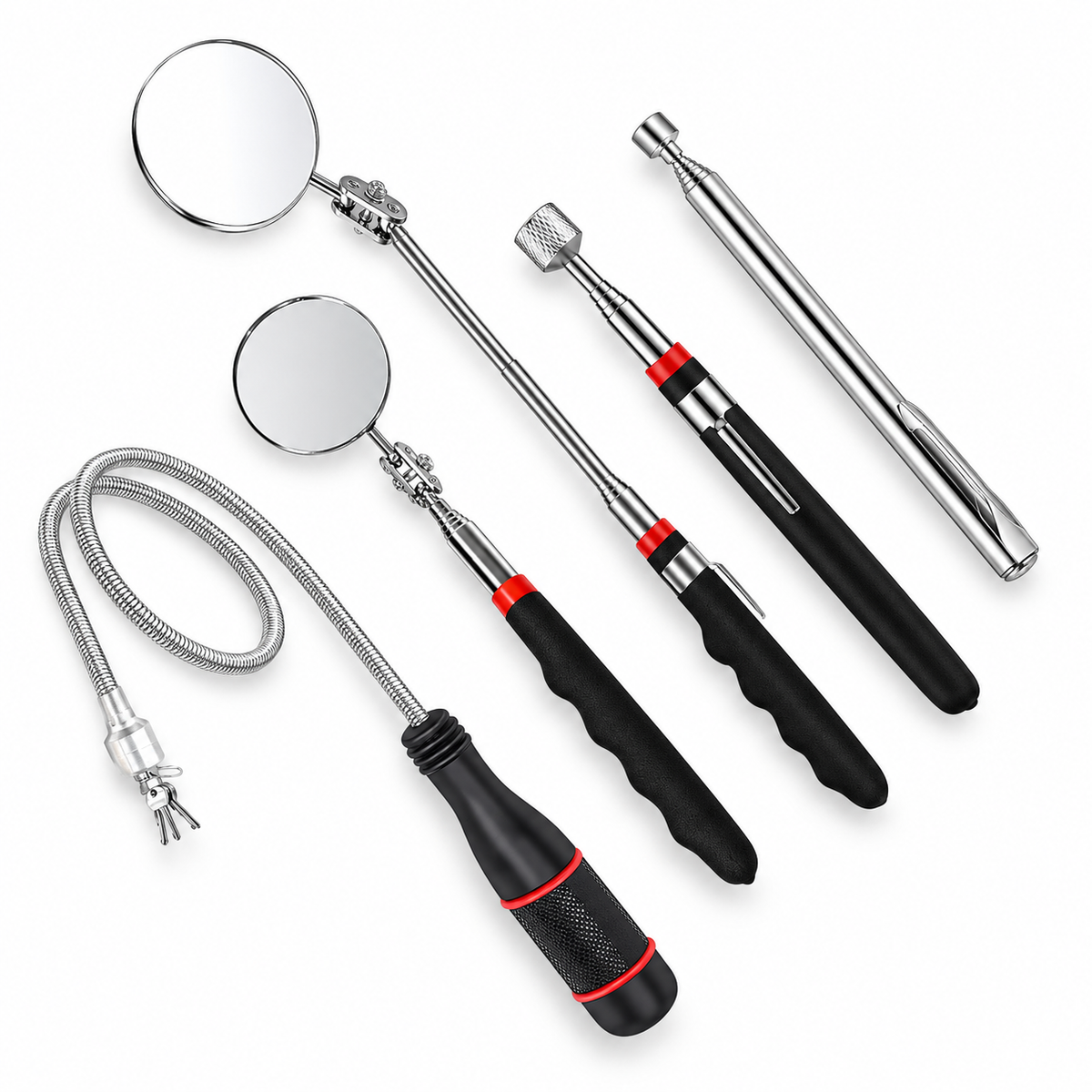 Telescopic Inspection Mirror and Pickup Tool Options