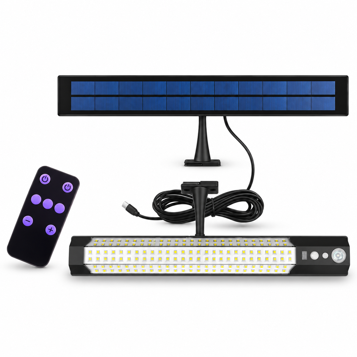 158-LED Solar Motion Light with Remote Control
