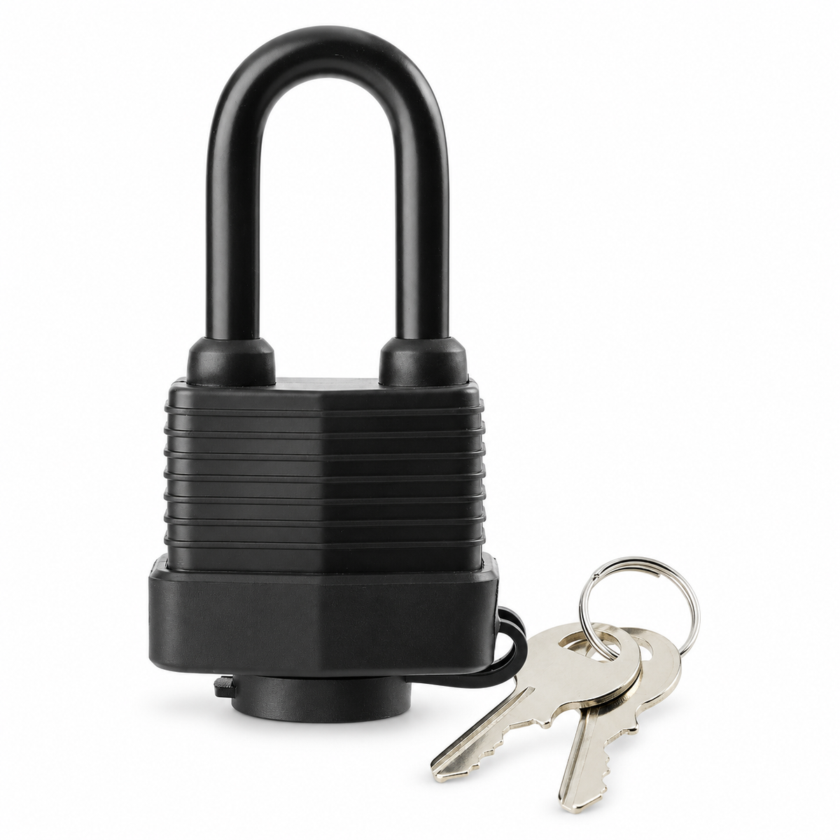 Plastic-Covered Keyed Padlock