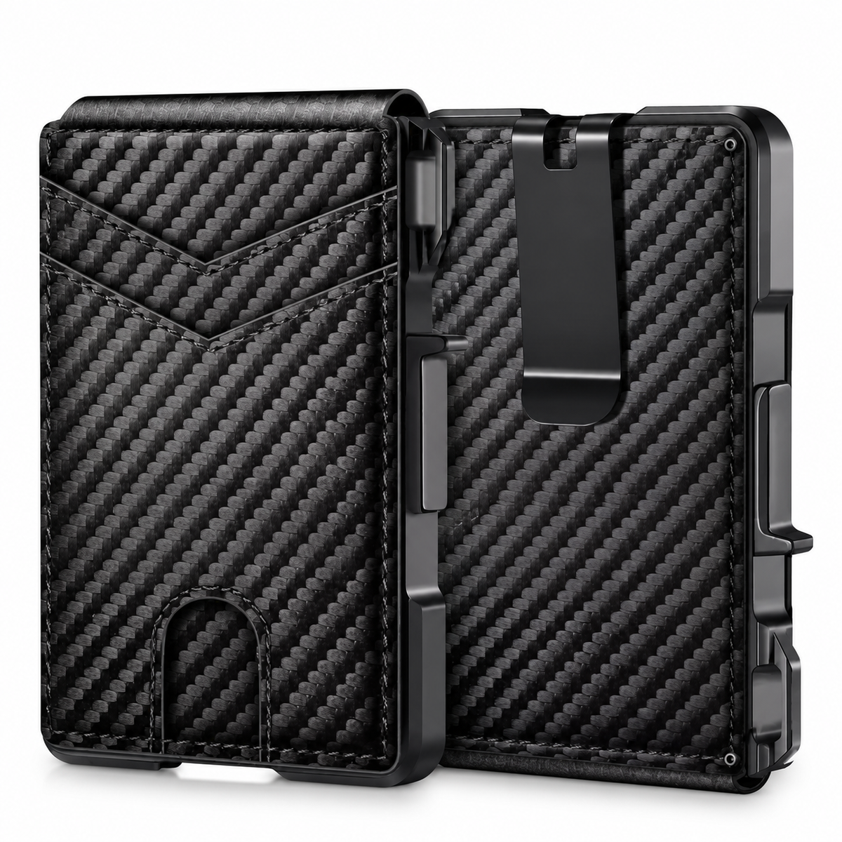 Metal Pop-Up Card Wallet with Money Clip