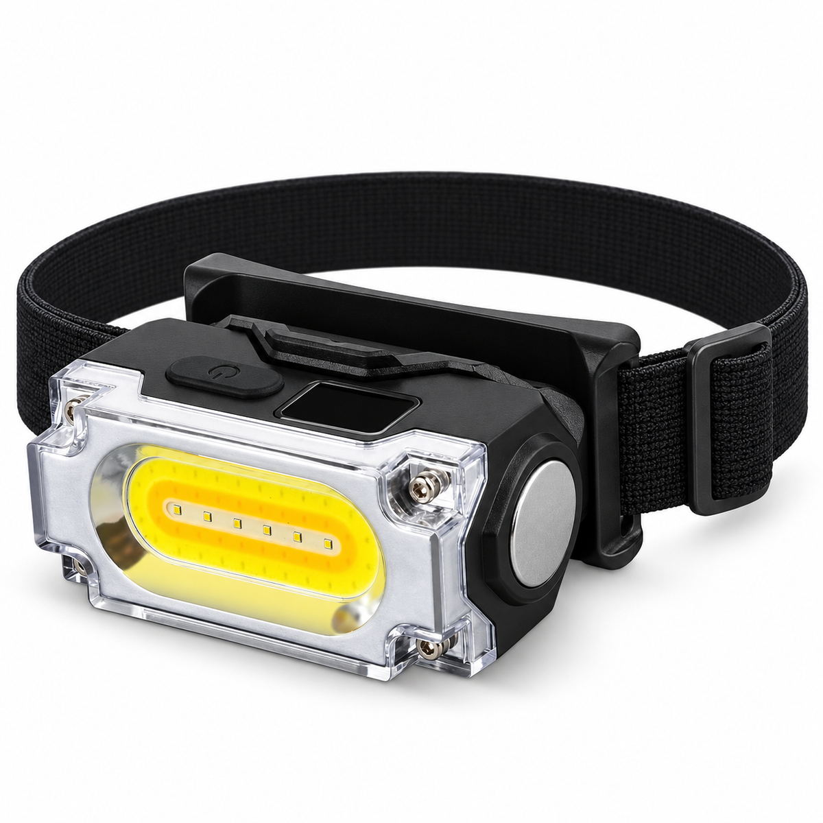 Super Bright Magnetic Headlamp 3 Light Source Hat Clip Lamp Outdoor Hiking Camping Work Head-mounted Light with Digital Display