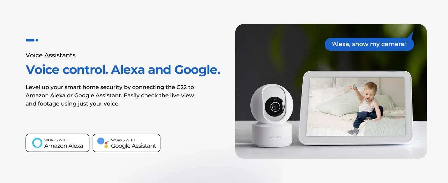 IMILAB C22 3K Indoor Security Camera 360° View Night Vision-C22 White US Plug / United States