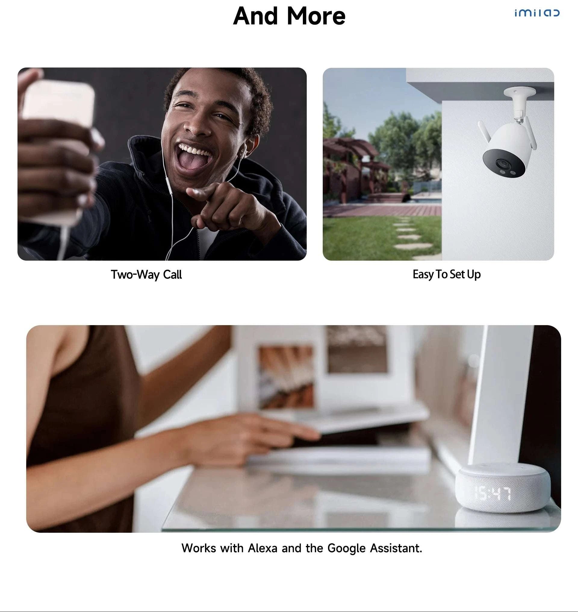 IMILAB EC3 Lite 2K Outdoor Security Camera with Siren & Night Vision-MiHome EU Plug / China Mainland