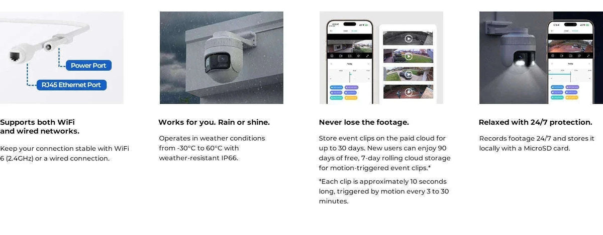 IMILAB EC6 Panorama 6MP 180° WiFi Outdoor Security Camera-EC6 Panorama 3.5K / Cam Add 32G / US Plug|China Mainland