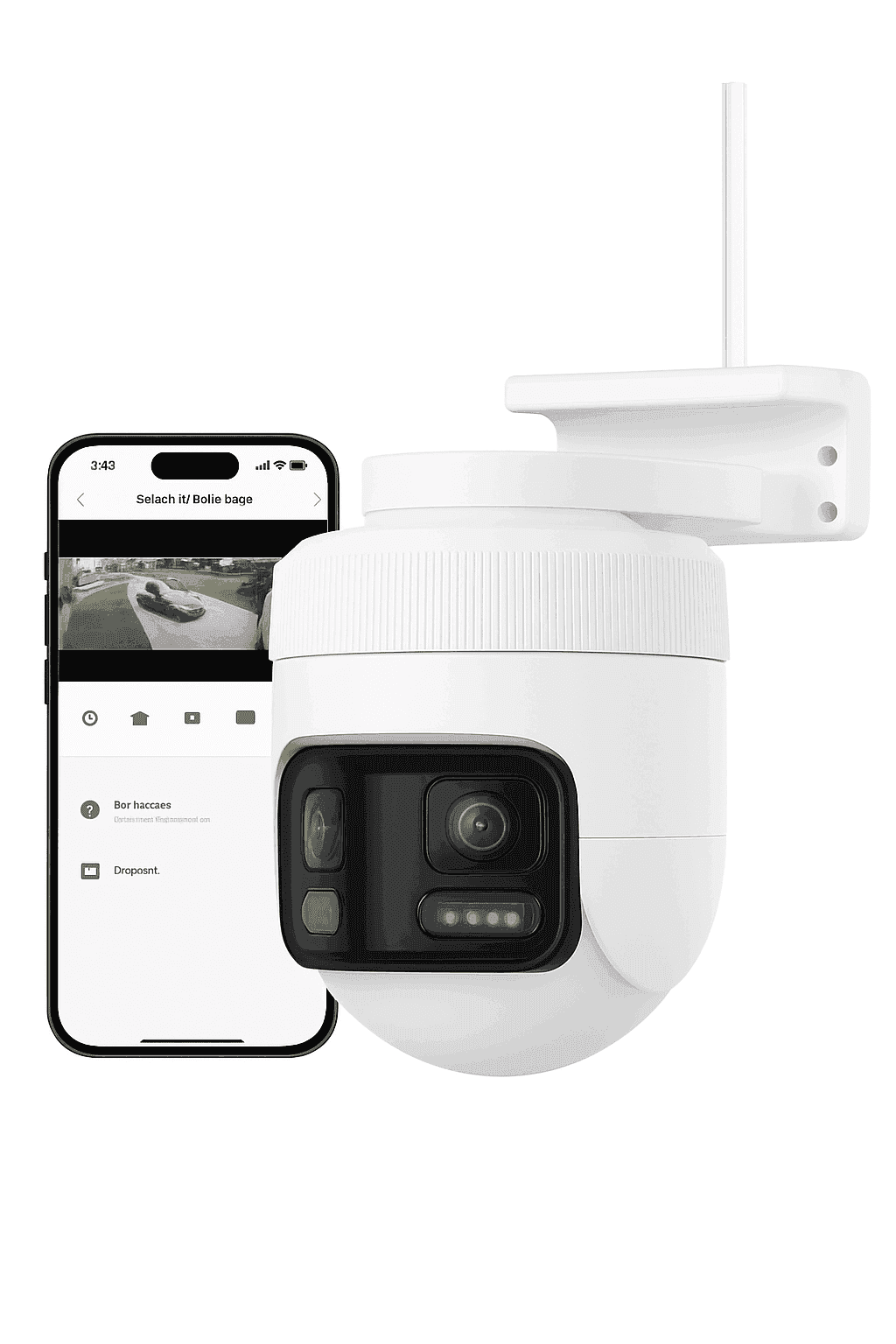 IMILAB EC6 Panorama 6MP 180° WiFi Outdoor Security Camera-EC6 Panorama 3.5K / Cam Add 32G / US Plug|China Mainland