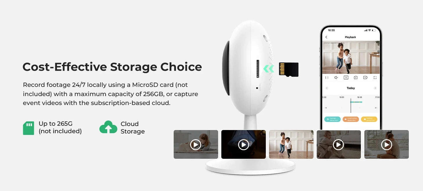 IMILAB SC230 2.5K Indoor Wi-Fi Security Camera with AI Detection-SC230 / EU Plug / China Mainland