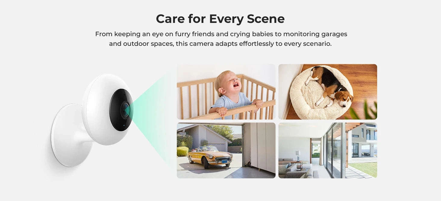 IMILAB SC230 2.5K Indoor Wi-Fi Security Camera with AI Detection-SC230 / EU Plug / China Mainland