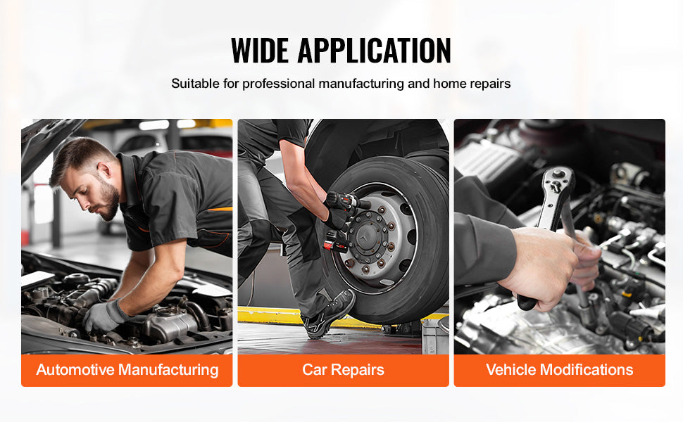 SucceBuy Axle Nut Impact Socket Set Drive Deep 6-Point 8-Piece SAE Spindle Nut Socket Set CR-MO Heat Treated Large Socket Set