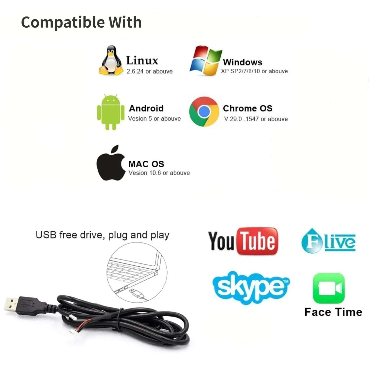 IMX179 8MP Varifocal USB Camera for Clear Imaging-12mm Fixed Focus