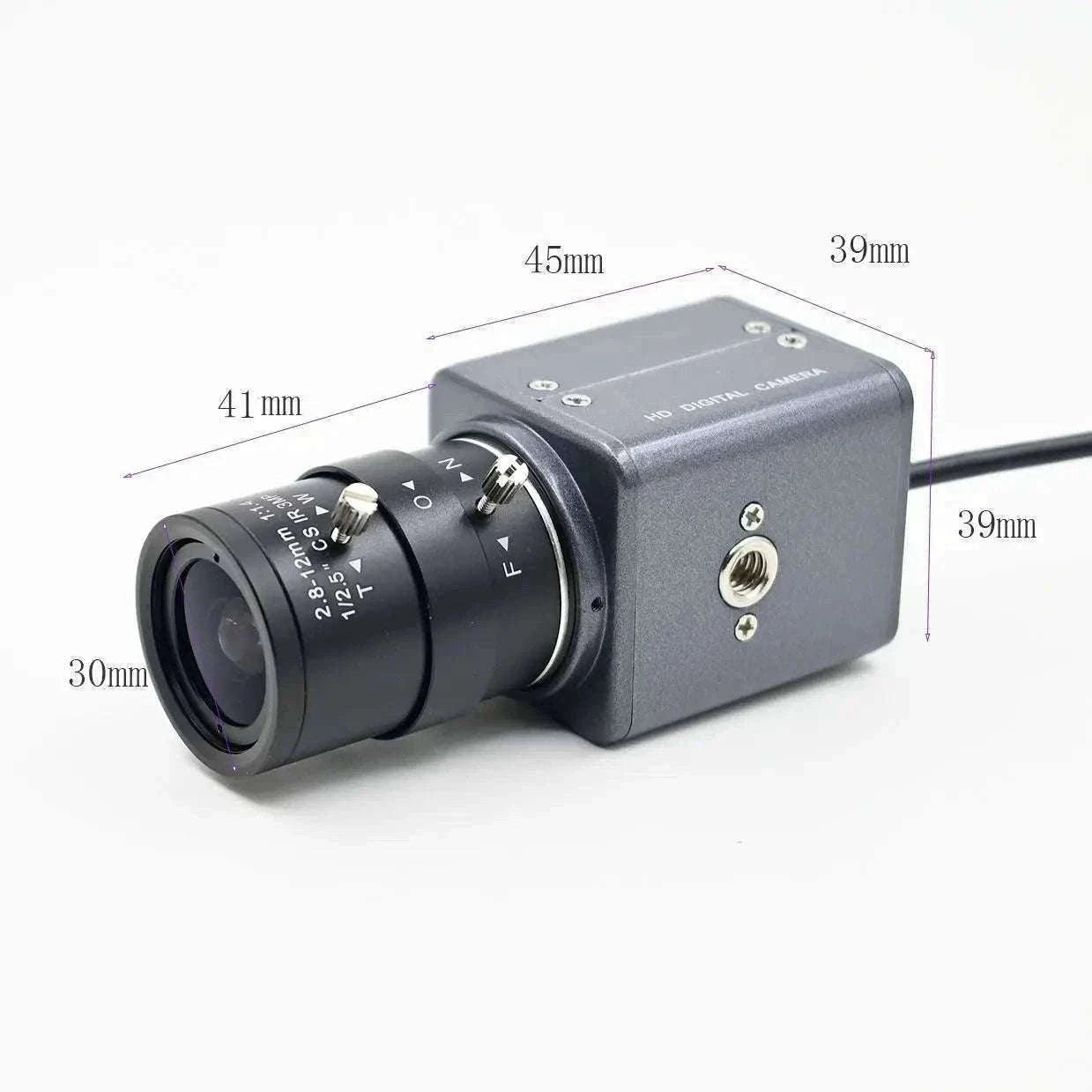 IMX179 8MP Varifocal USB Camera for Clear Imaging-12mm Fixed Focus