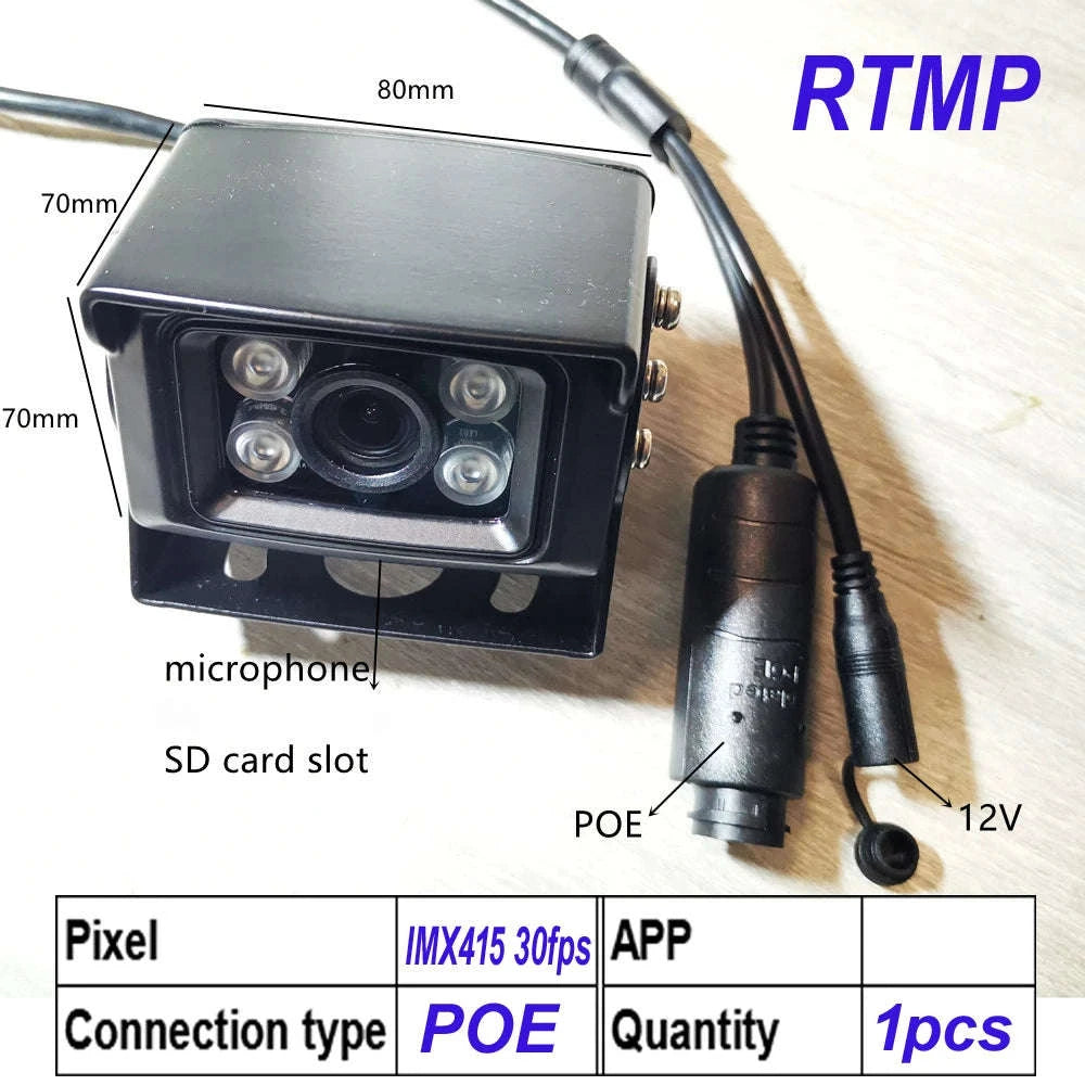 IMX415 4K 8MP POE Human Detection IP Camera for Live Streaming-5MP WIFI