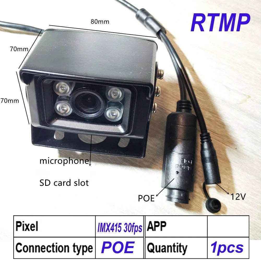 IMX415 4K 8MP POE Human Detection IP Security Camera-5MP WIFI