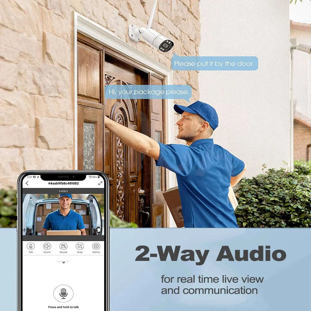 IMX415 4K WiFi IP Camera with 8MP Night Vision-5MP IMX335 wifi POE