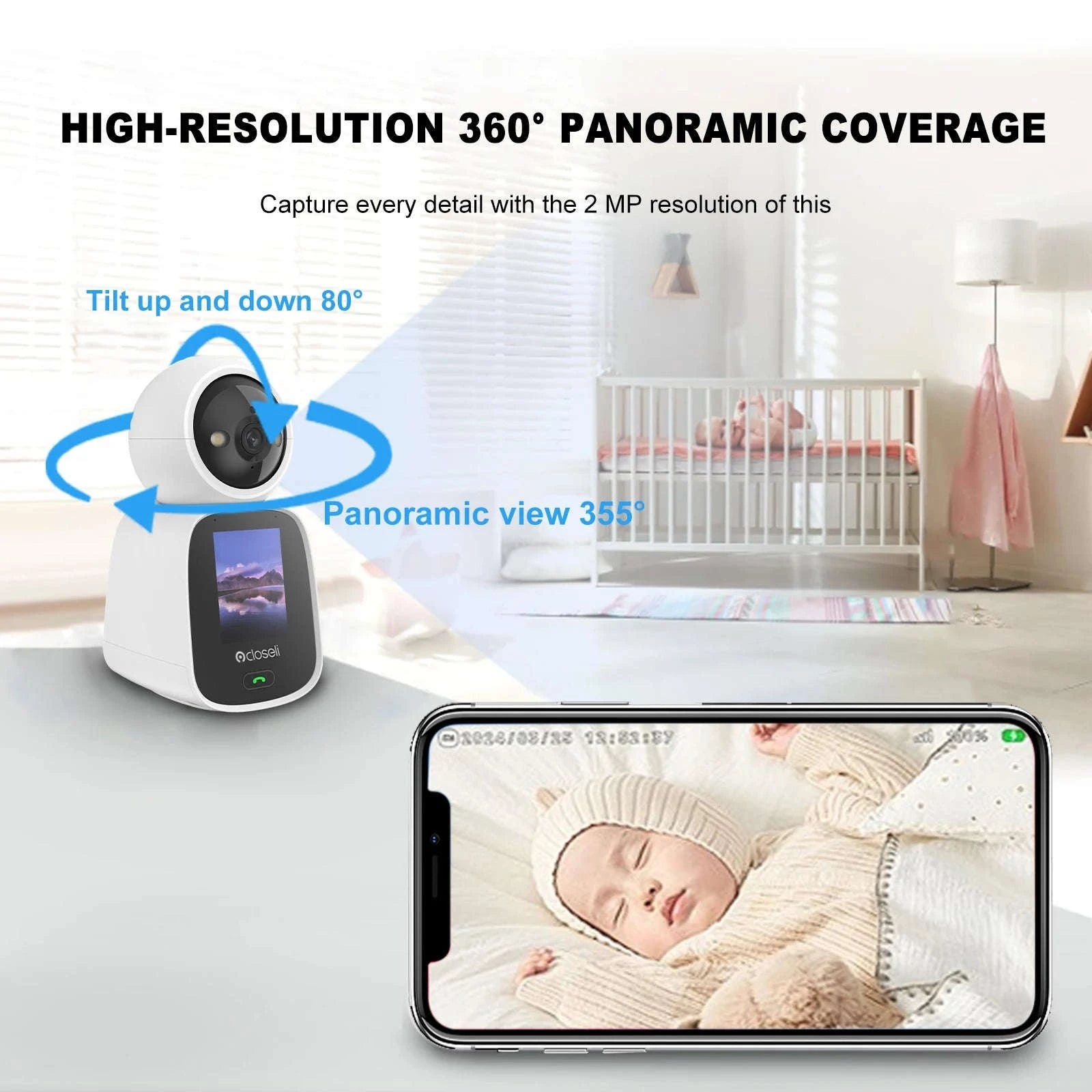 Indoor Security Camera 5MP Dome with Smart WiFi Control-CL200 / EU Plug / 3.6mm|GERMANY