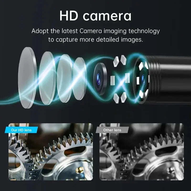 Industrial Endoscope Camera – 1080P Inspection Tool with IPS Screen-4.3inch Single Lens / 10m