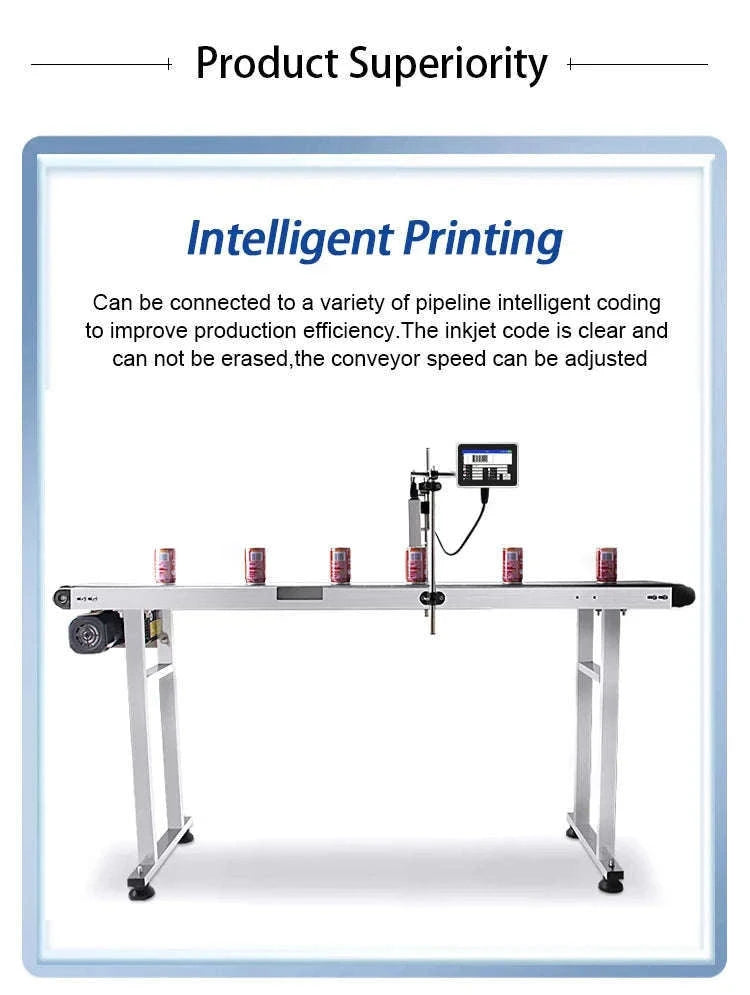 Industrial Inkjet Printer 600dpi QR Barcode Date Coding Machine-12.7mm with 1 ink / EU Plug