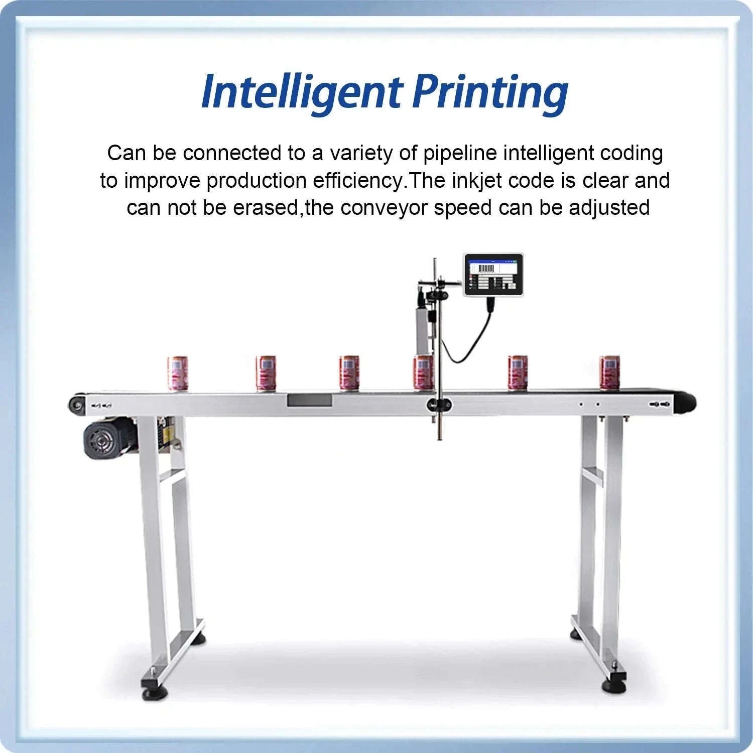 Industrial Inkjet Printer 600dpi QR Barcode Date Coding Machine-12.7mm with 1 ink / EU Plug