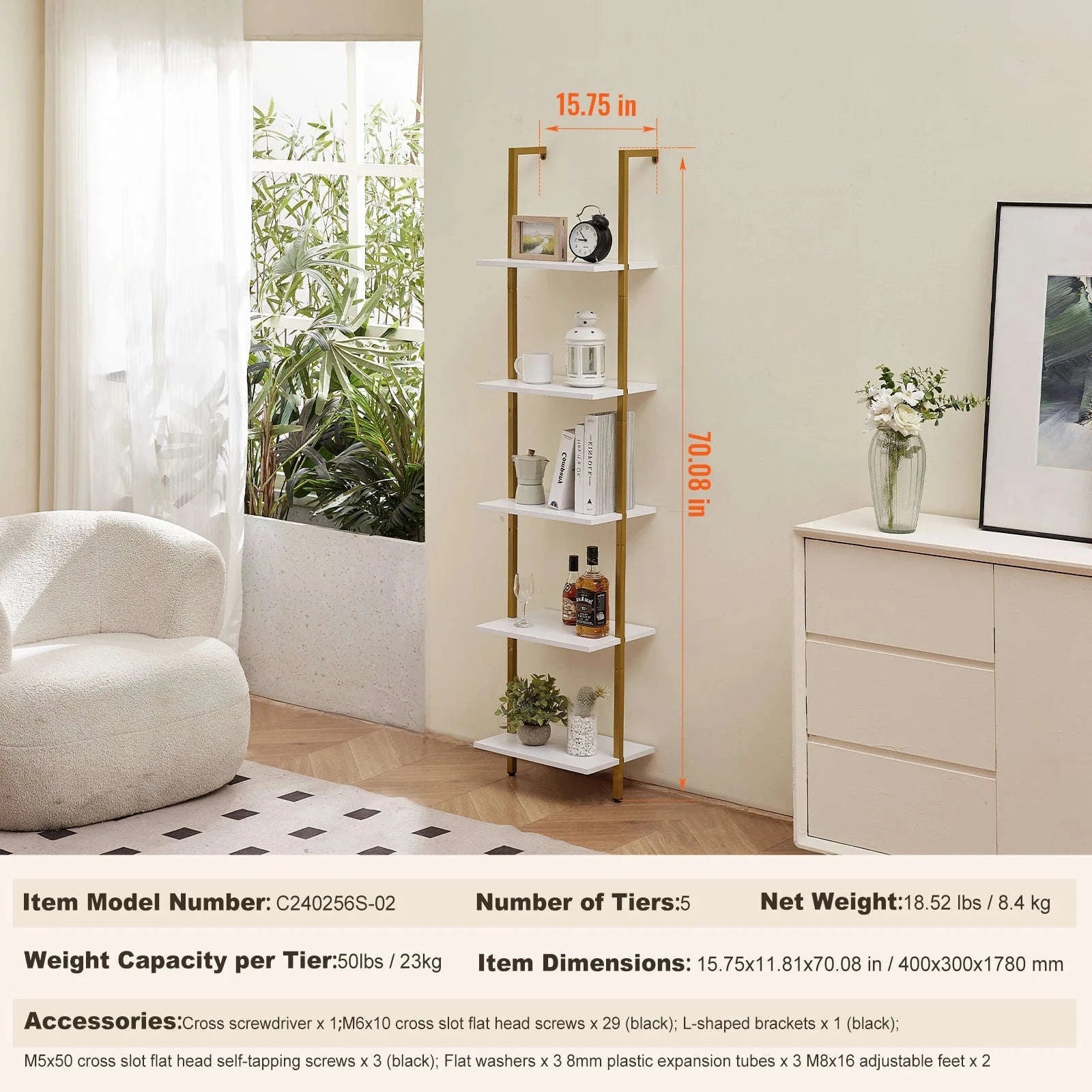 Industrial Pipe Wall Mount Floating Shelf Rack-4 Tiers 3 strokes / United States