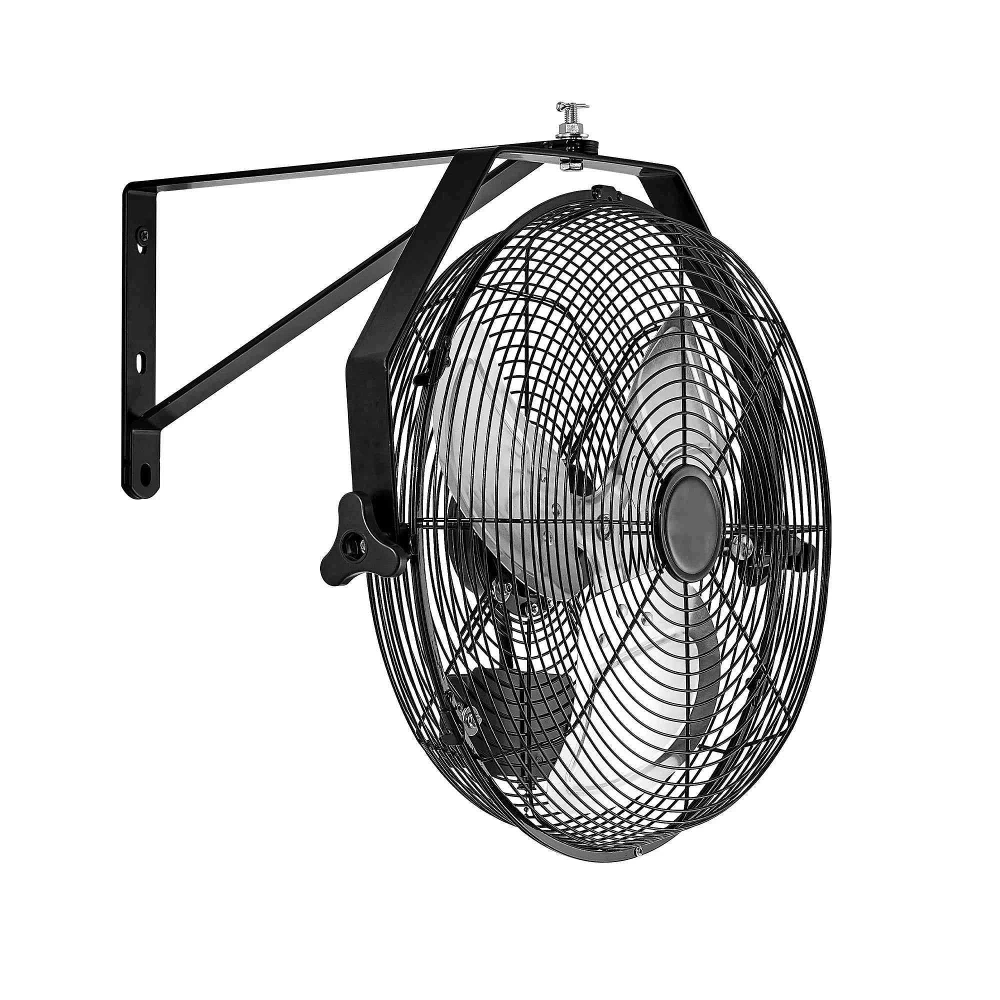 Industrial Wall Mount Fan High Velocity Waterproof Aluminum Blades for Workshop Warehouse Greenhouse-95 W / United States
