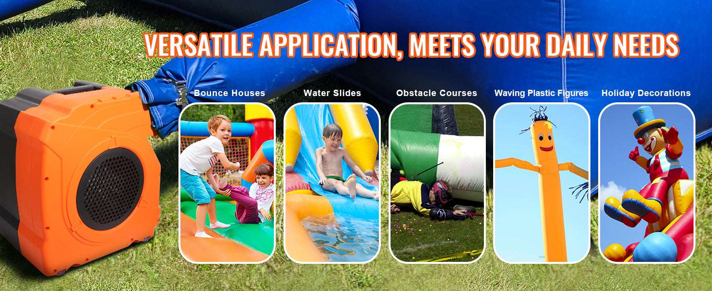 Inflatable Blower for Bounce Houses & Water Slides 1100–1300W-950w / United States