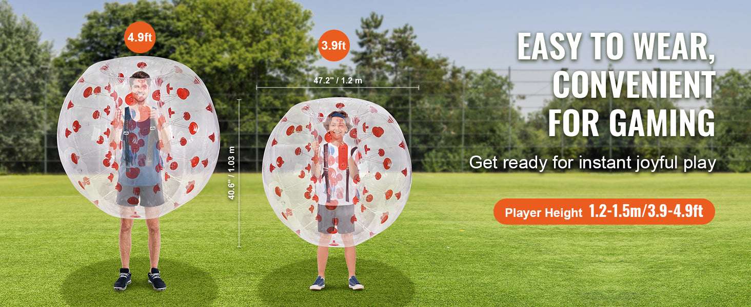 Inflatable Bumper Ball 4FT Bubble Soccer Ball for Teens & Adults-transparent 1pcs / CZECH REPUBLIC