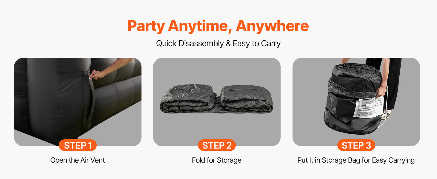 Inflatable Party Tent with Blower and Sandbags