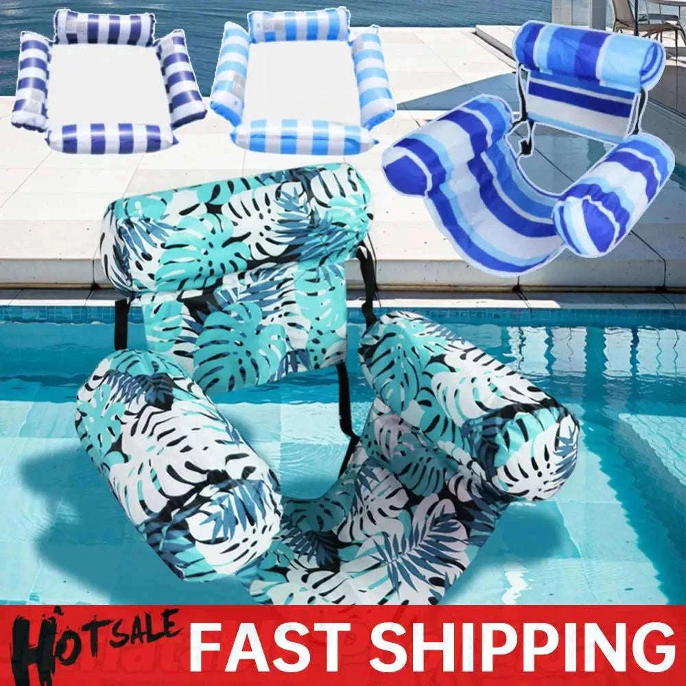 Inflatable Pool Float Lounger Chair with Arm and Backrest-8 / Germany