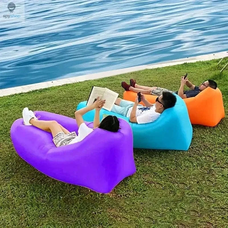 Inflatable Sofa Bag – Portable Outdoor Lounger-Orange