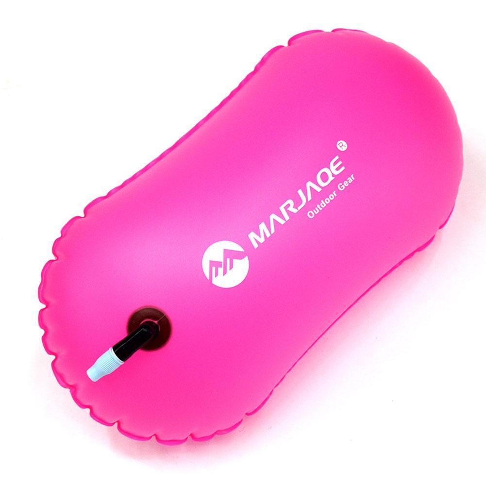 Inflatable Swim Buoy for Open Water Safety-orange