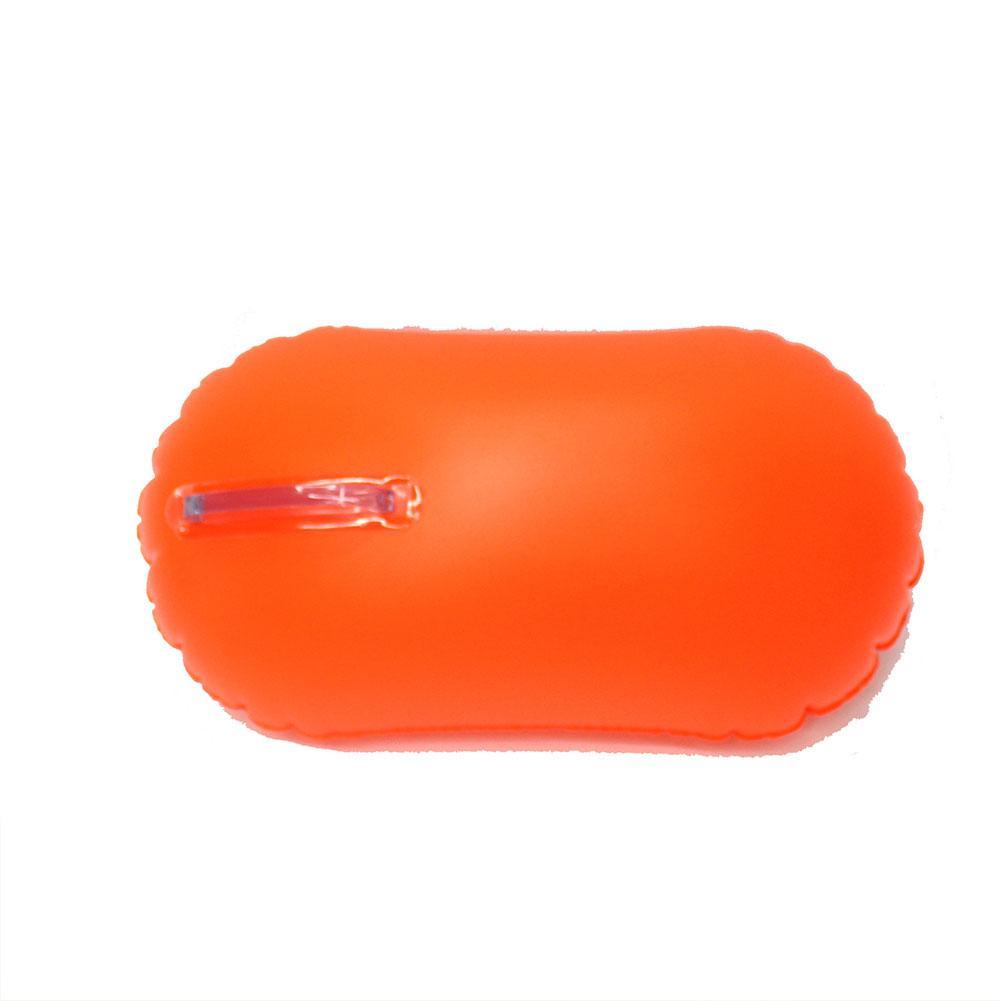 Inflatable Swim Buoy for Open Water Safety-orange