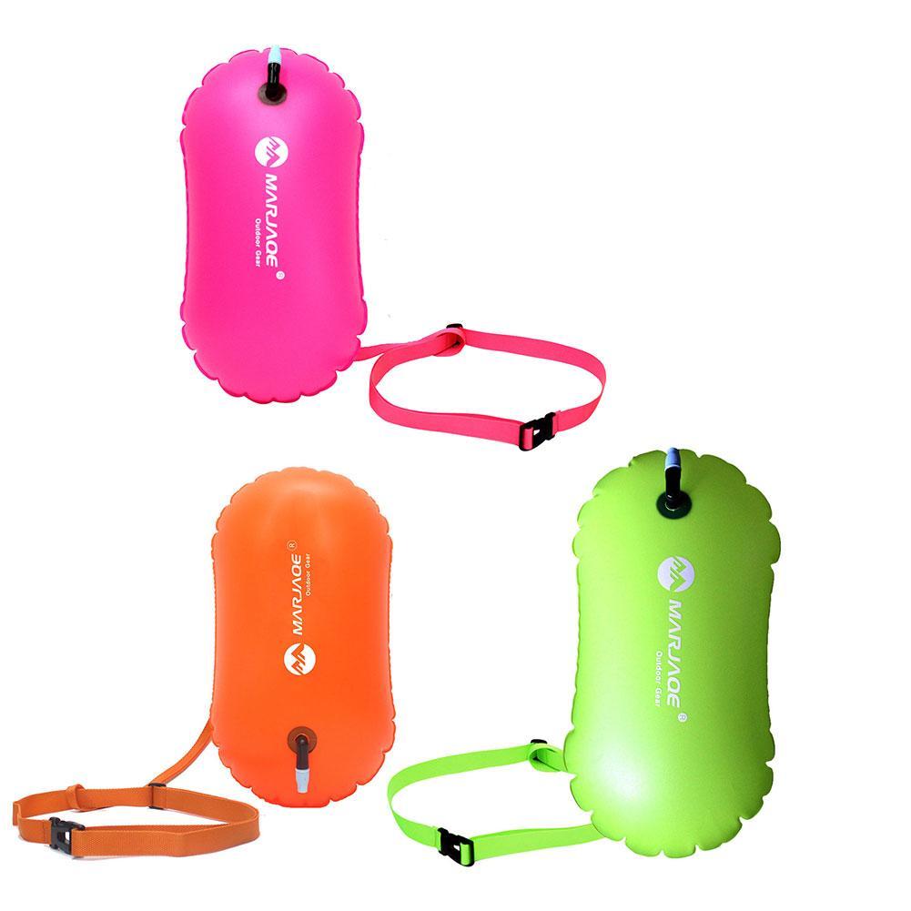 Inflatable Swim Buoy for Open Water Safety-orange