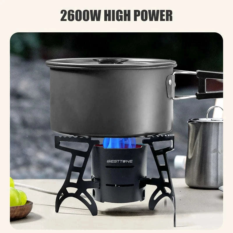 Infrared Camping Stove 2600W Windproof Gas Burner-Black
