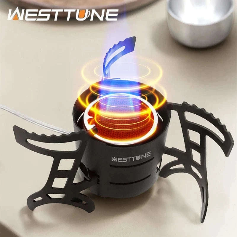 Infrared Camping Stove 2600W Windproof Gas Burner-Black