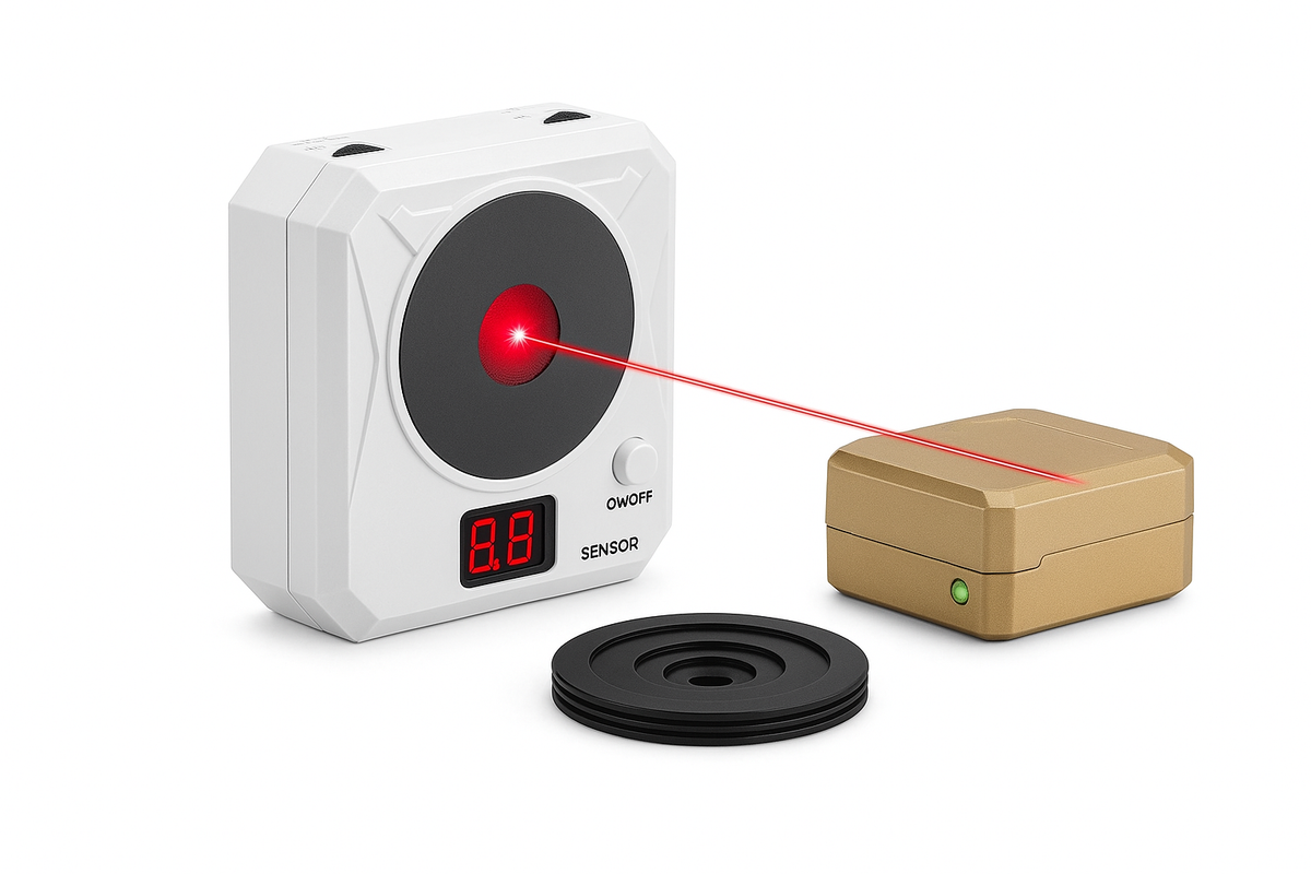 Cible laser à induction infrarouge avec score électronique