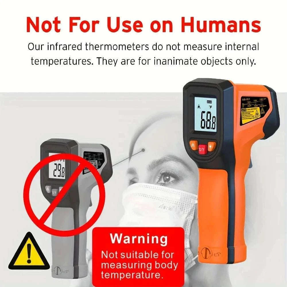 Infrared Laser Temperature Gun -50°C to 600°C Digital IR Thermometer-T600A
