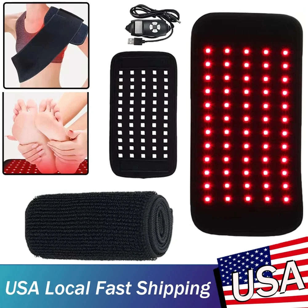 Infrared LED Light Therapy Heat Pad for Body, Face & Joints-United States
