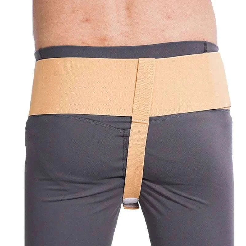 Inguinal Hernia Support Belt – Breathable Truss Strap for Daily Relief-GERMANY / khaki / ONE SIZE